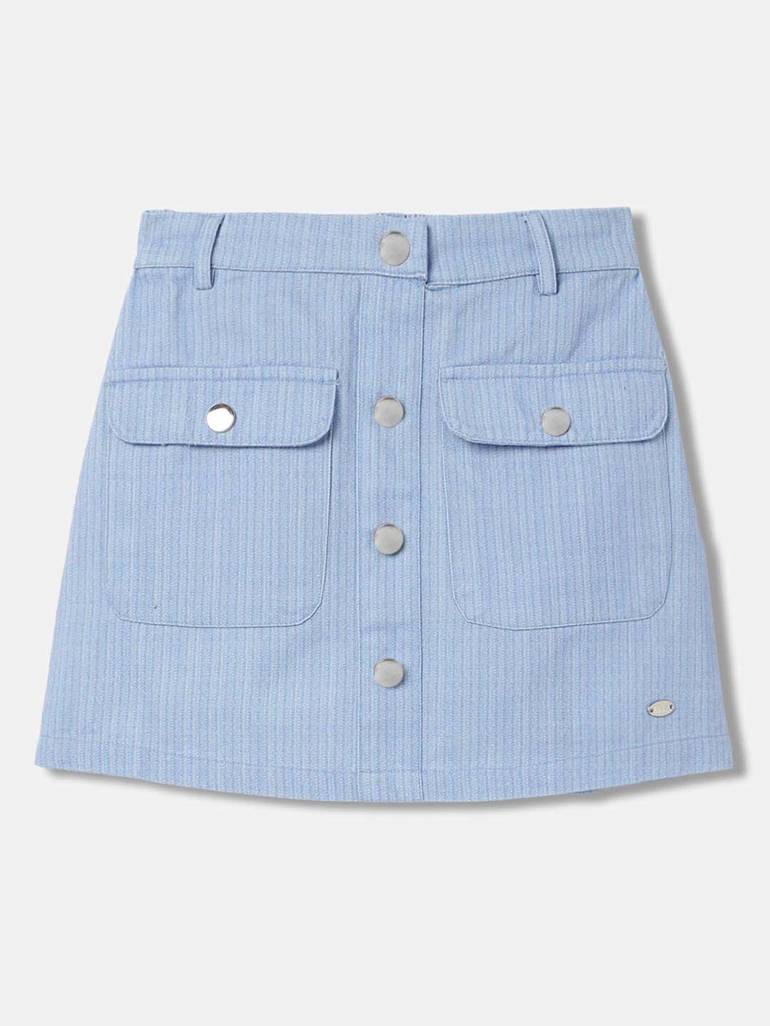 Elle Kids Blue Cotton Skirt