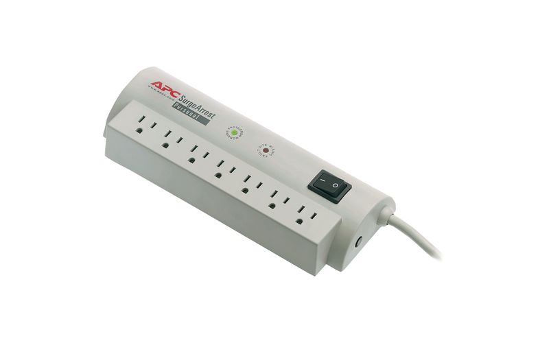 APC by Schneider Electric SurgeArrest Personal 7 Outlet w/Tel 120V - 7 x NEMA 5-15R - 840 J - 120 V AC Input