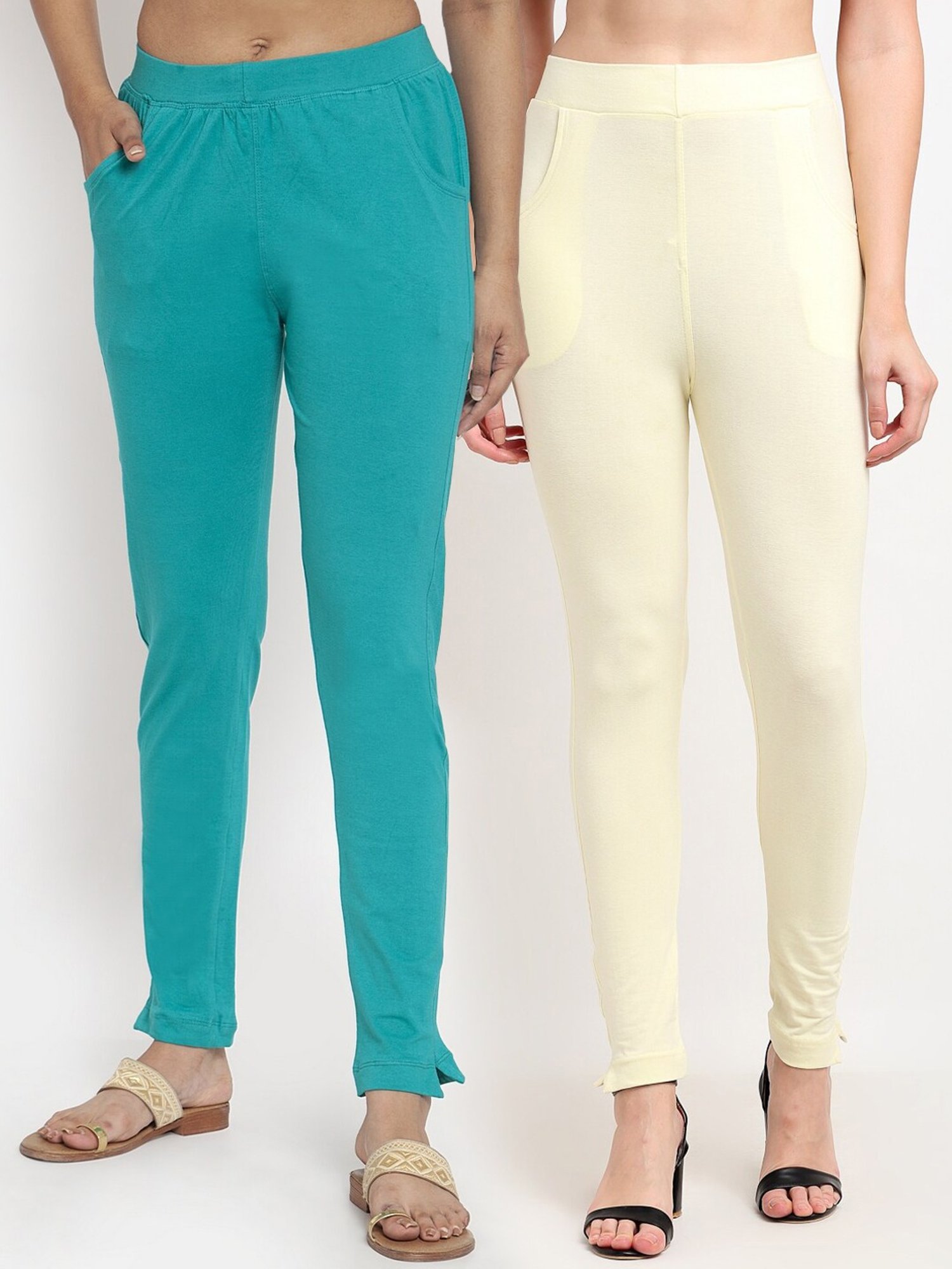 Saffron Threads Black Elasticated Palazzos