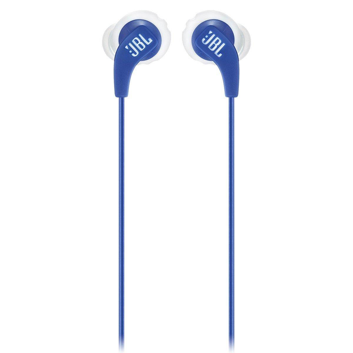JBL Endurance RUN Sweatproof Sports In-Ear Headphones with One-Button Remote and Microphone (Blue)