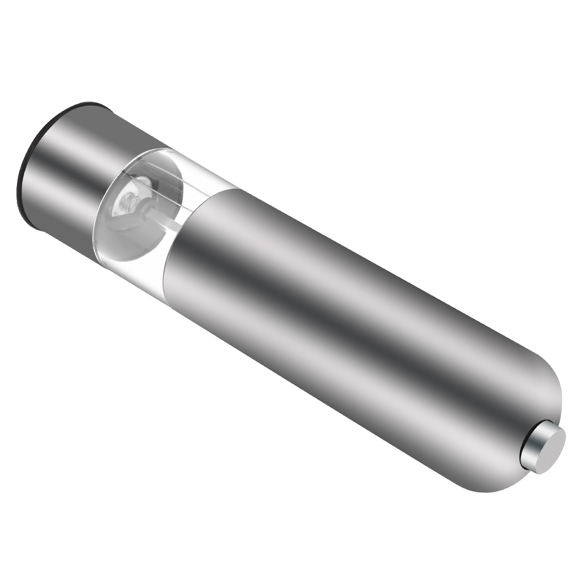 2pcs Electric Pepper Grinder Multi-purpose Stainless Steel Grinder Pepper Mill Tool for Home Kitchen Resturant without Battery (Flat Tip + Pointed Tip)