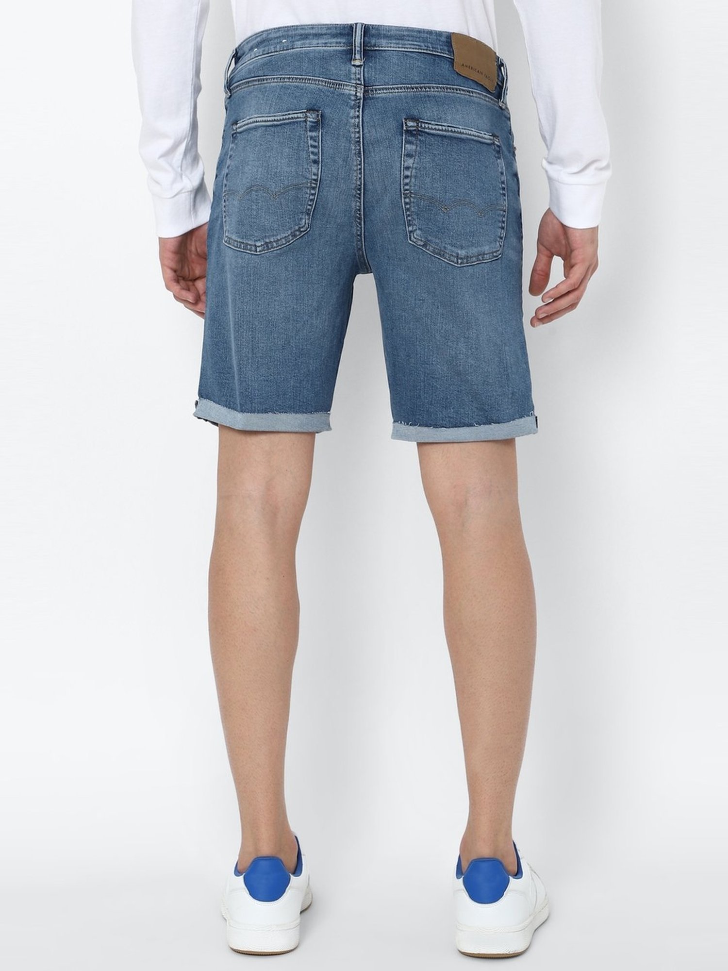 American Eagle Outfitters Blue Regular Fit Denim Shorts