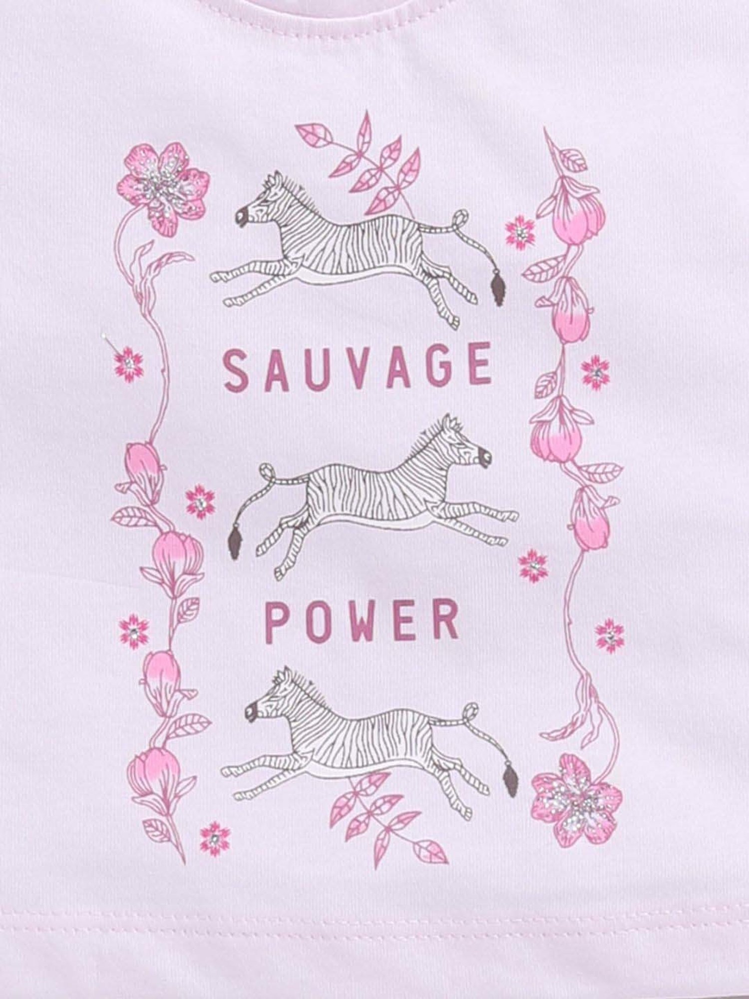 ANNIE Girls Purple Cotton Printed Top & Short sets