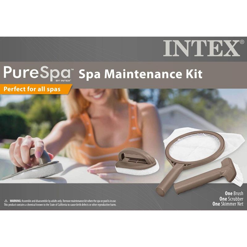 Intex PureSpa 4 Inflatable Hot Tub + Intex Hot Tub Maintenance Kit