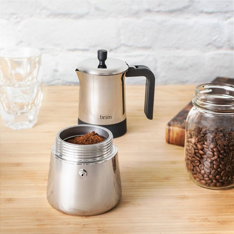 Bialetti 3 Cup Moka Stovetop Espresso Maker - Silver