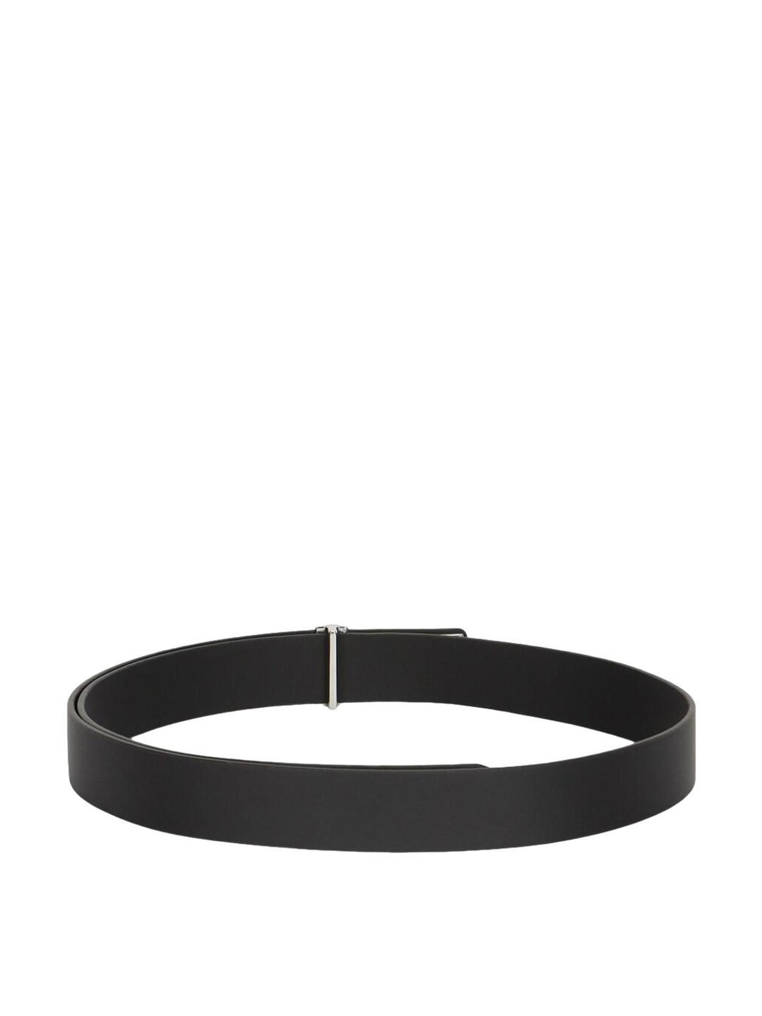 Peter England Red Canvas Solid Waist Belt for Men