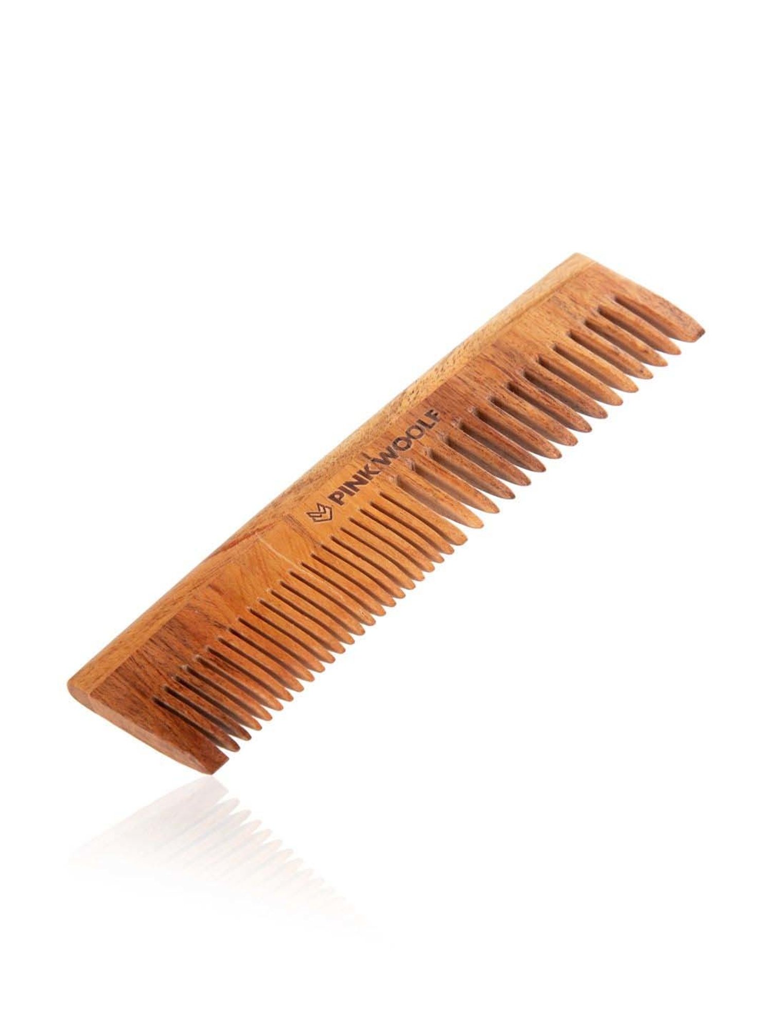 Pink Woolf Handmade Neem Wood Comb Women & Men Long