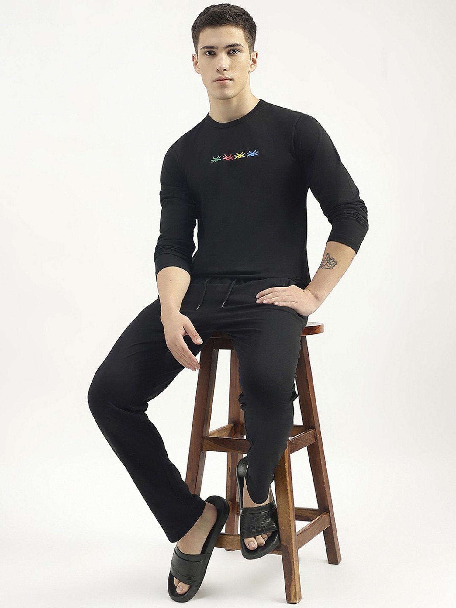 Columbia Men Black Midweight Stretch Tights