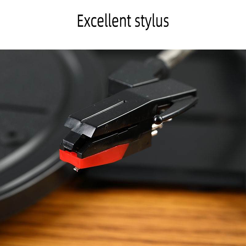 Desk Statics Vinyl Record Player, 3 Speed Turntable Bluetooth Record Player with 2 Built in Stereo Speakers,Suppo