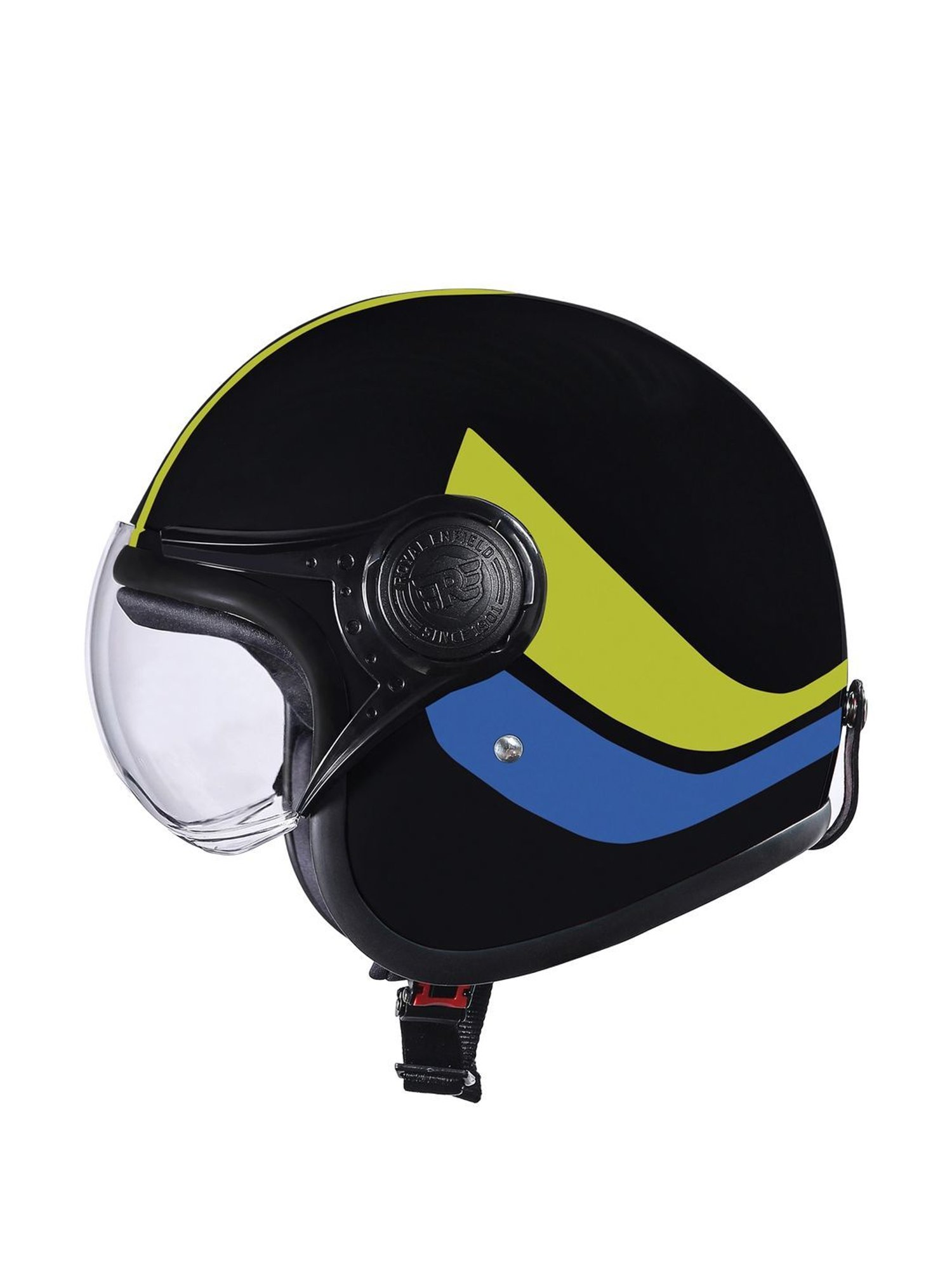 Royal Enfield Black Striped Medium Helmet