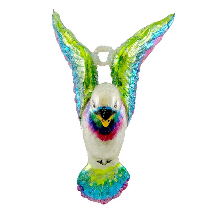 Larry Fraga Emerald Sky Ornament Bird Parrot Dove  -  Tree Ornaments