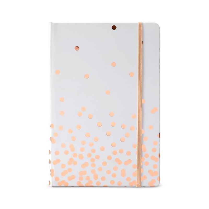Lined Journal 8.5" x 5.5" Rose Gold Dot - Dabney Lee
