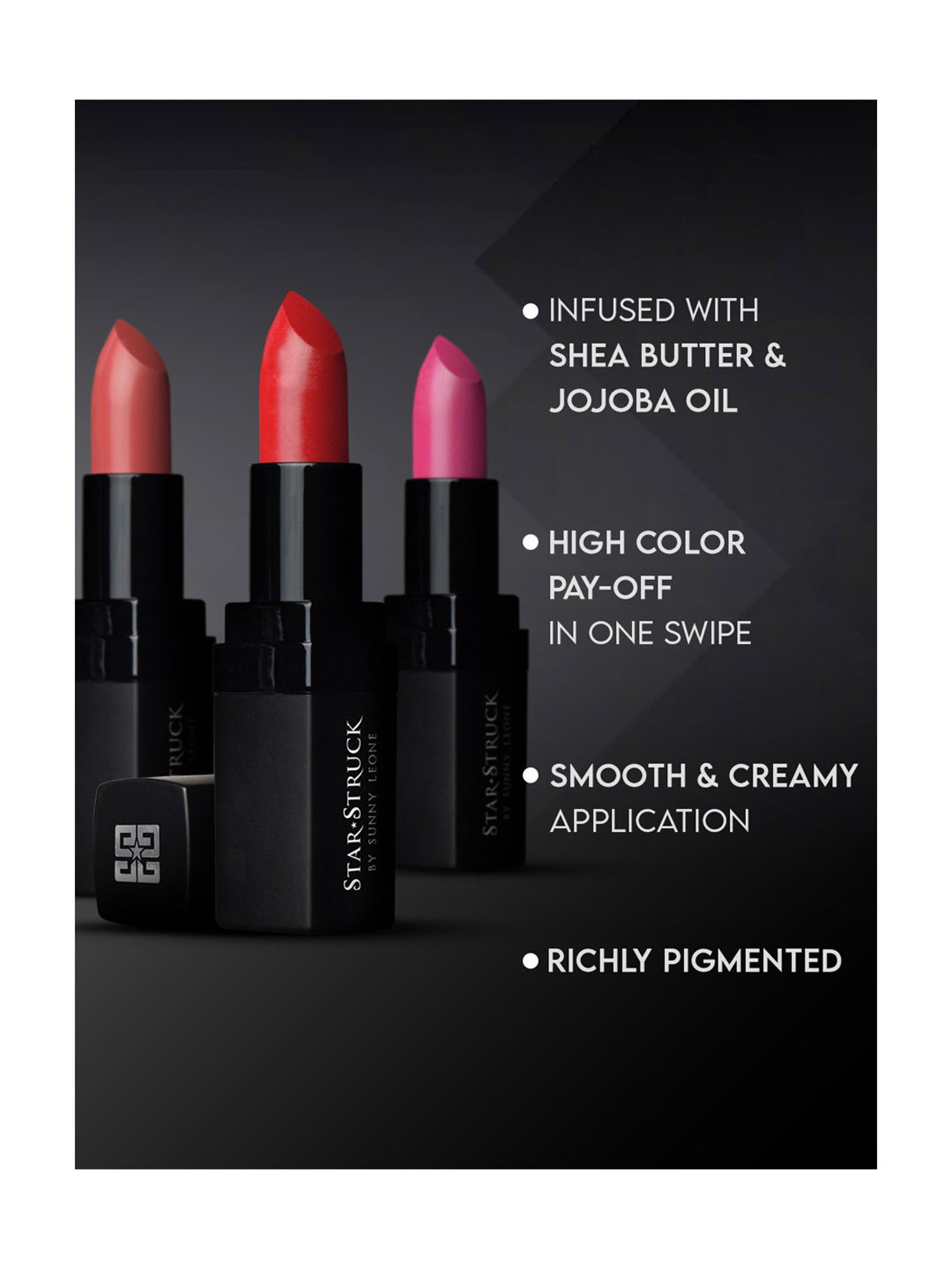 StarStruck By Sunny Leone Intense Matte Lip color Kiss Me Pink - 4.2 gm