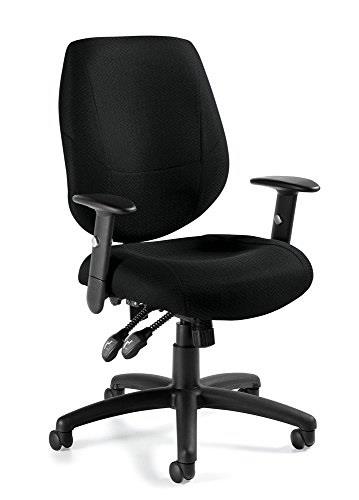 Offices To Go Adjustable Ergonomic Task Chair, Black - OTG11631B