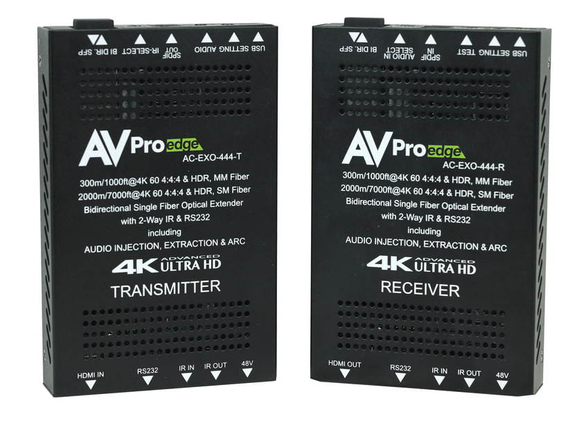 AVPro Edge AC-EXO-444-KIT 4K HDMI Extender via Optical Fiber w/10-Year warranty