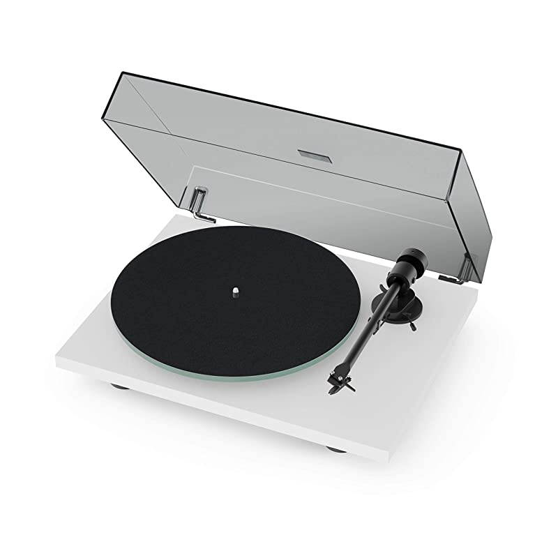 T1 BT Turntable with Built-in Preamp and Wireless Audio Transmitter (Satin White)