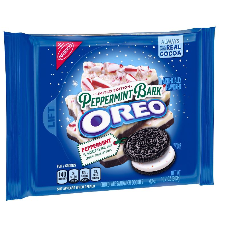 Oreo Peppermint Bark Chocolate Sandwich Cookies - 10.7oz