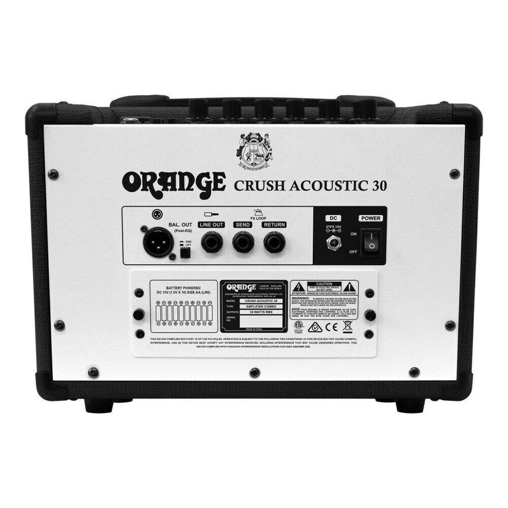 Orange Amplification Crush Acoustic 30 Guitar Combo Amplifier, Black