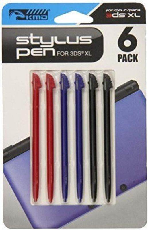 KMD -  Stylus Pen Set 2 Red, 2 Blue, 2 Black for 3DS XL