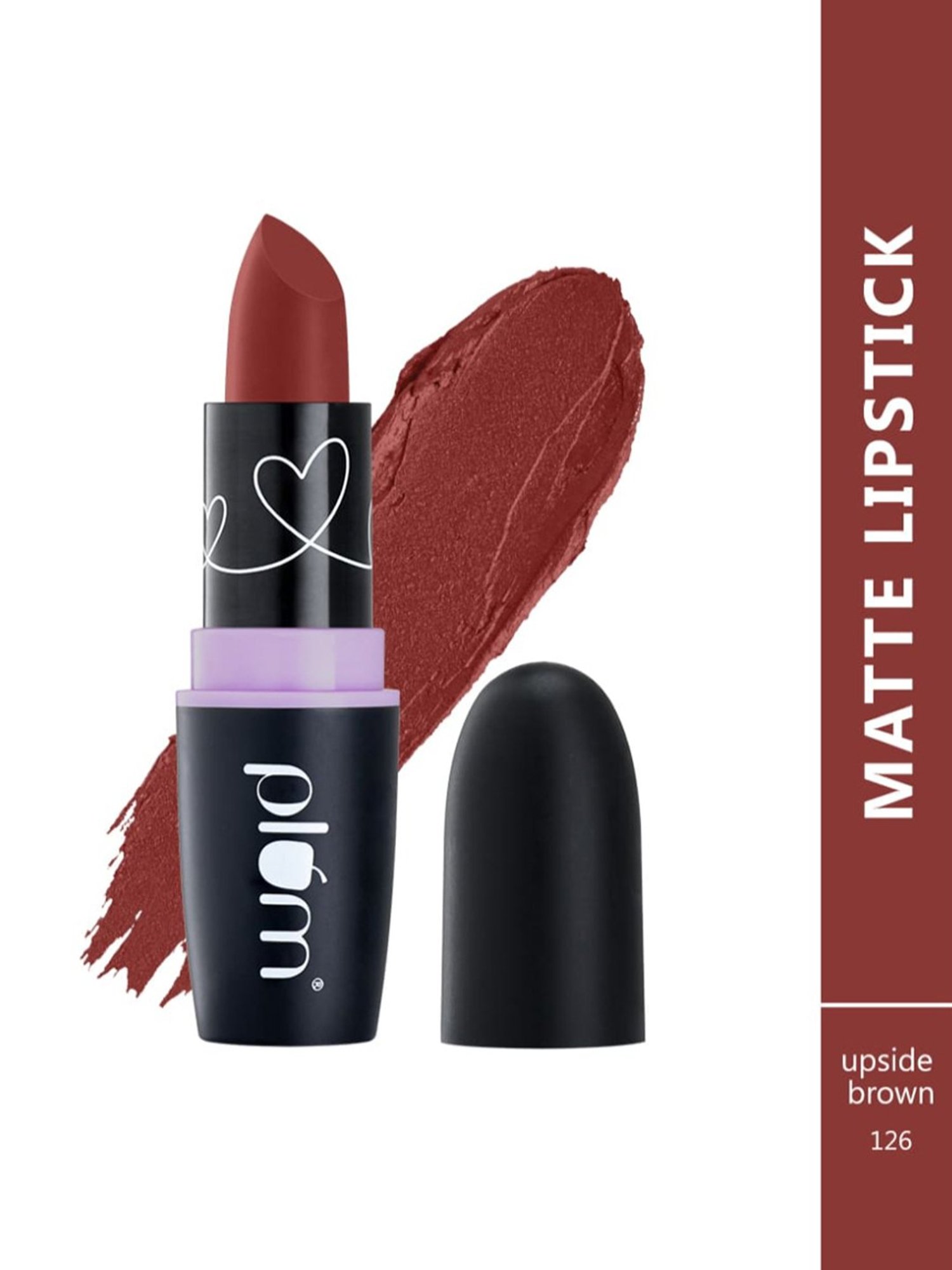 Plum Matterrific Lipstick Upside Brown 126 - 4.2 gm
