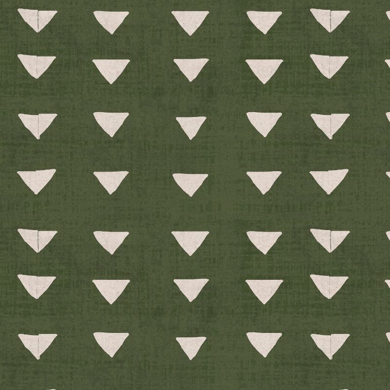 Green Triangle Print Throw Pillow - Skyline Furniture