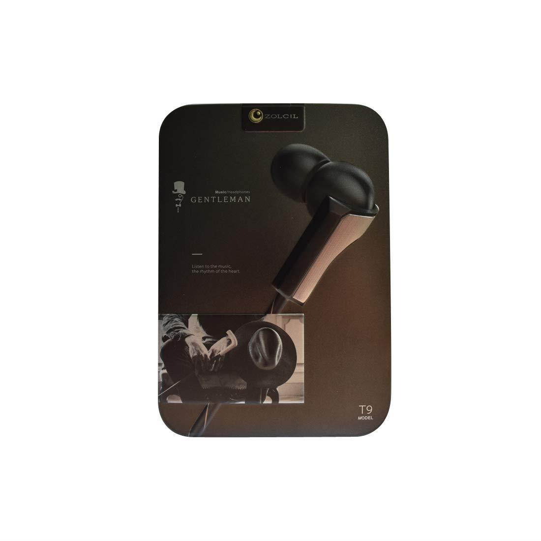 Plior Earphones Earbud in Ear Headphones with Microphone and Volume Control Headset for iPhone for Samsung for Android All 3.5mm Audio Plug Device Black