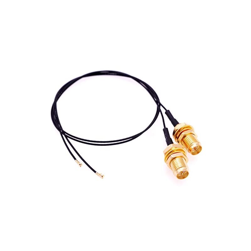 2Pcs 19cm U.FL iPX4 to SMA Antenna Connector (RP-SMA Female) iPEX4 MHF4 WiFi Pigtail Cable for M2 NGFF WLAN Card AX201 AX200 9560 9260 8265 8260 7265 7260