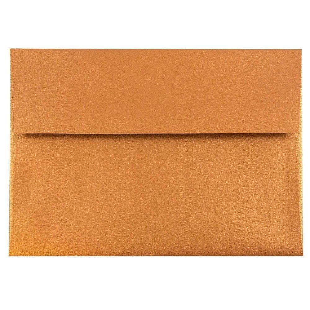 JAM PAPER A8 Metallic Invitation Envelopes - 5 1/2 x 8 1/8 - Copper Stardream - 50/Pack
