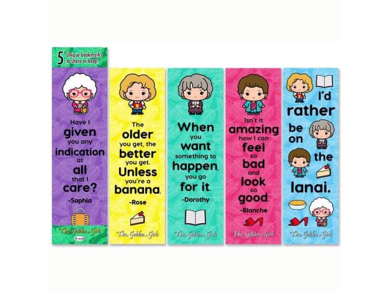 Re-marks, Inc. The Golden Girls Fun Quotes Bookmarks | Set of 5