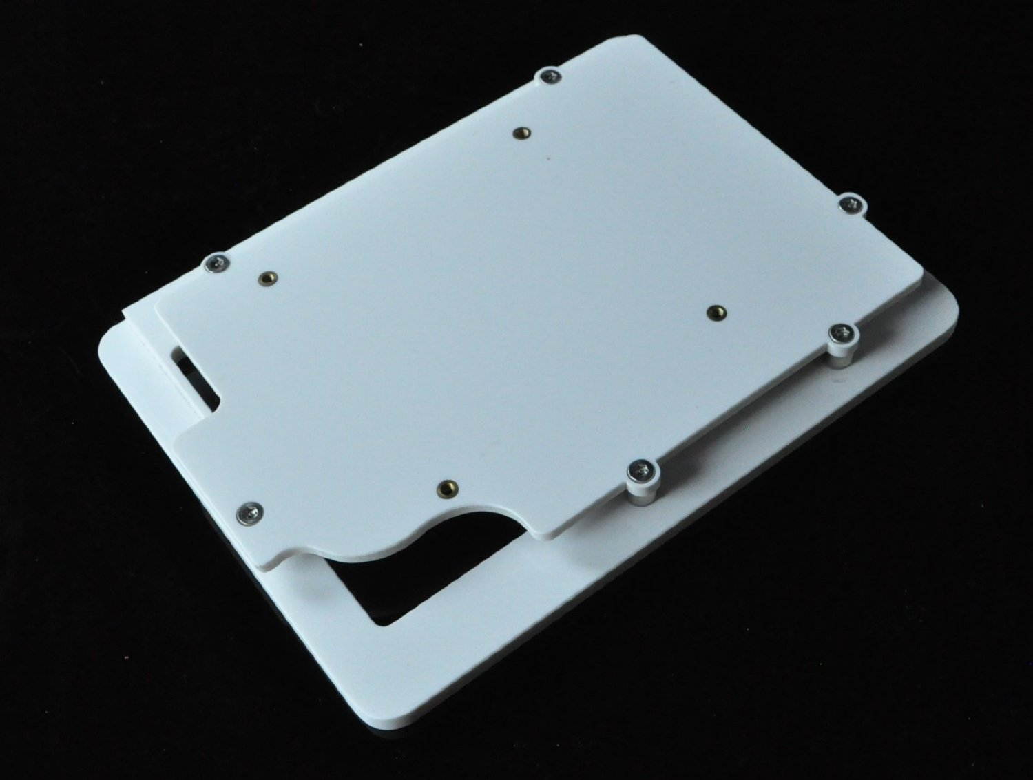 iPad mini 1/2/3 VESA Mount Enclosure, Clear Acrlyic material for POS, Kiosk, Square Card Reader