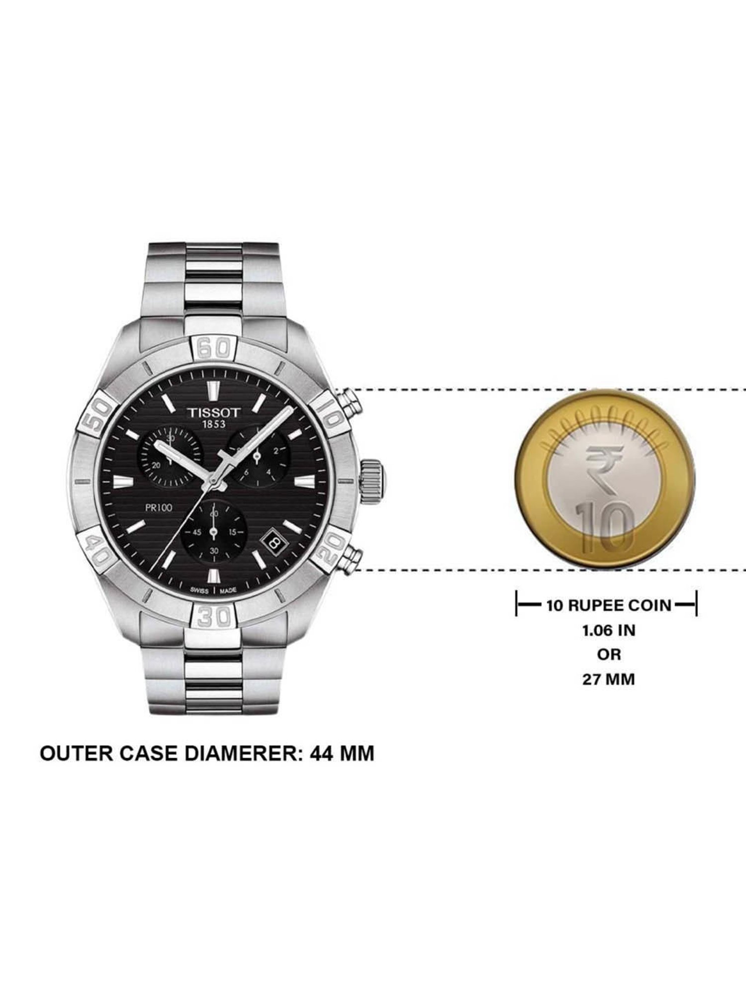 TISSOT T1016171105100 PR 100 SPORT GENT Chronograph Watch for Men