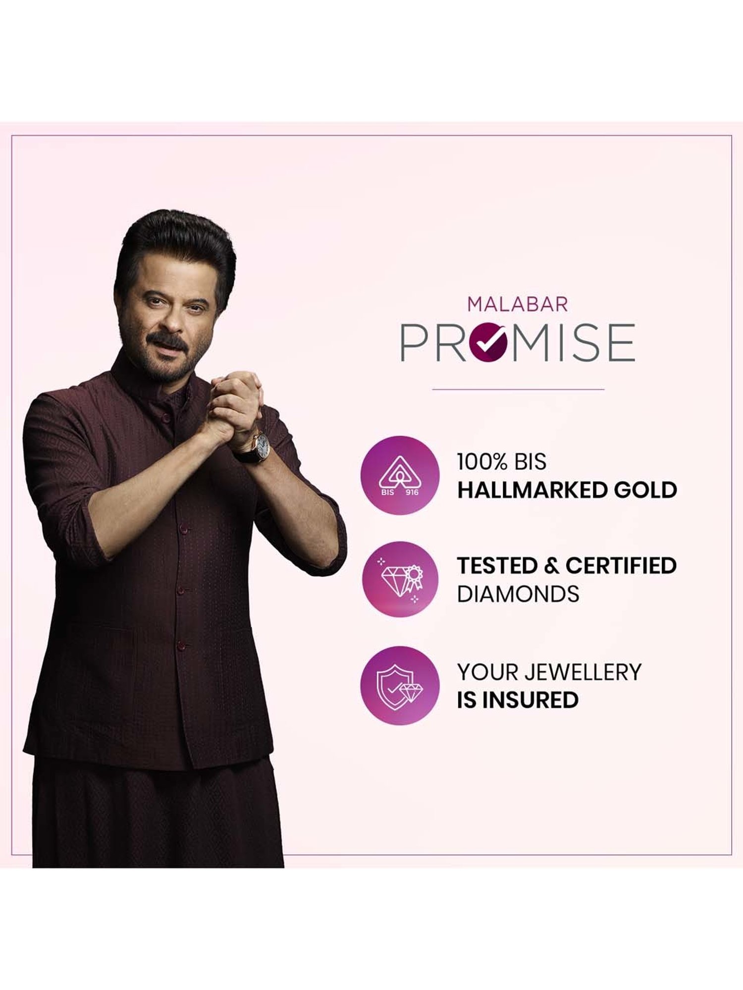 Malabar Gold and Diamonds 22k Gold Floral Nosepin for Women