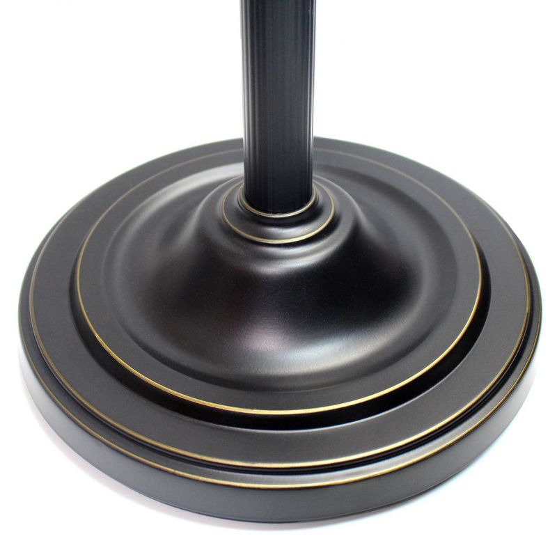 2 Light Restoration Mother Daughter Floor Lamp with Marble Glass Bronze - Elegant Designs