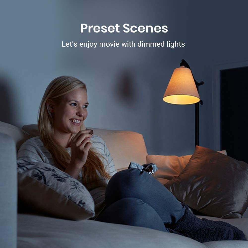 Smart Bulb, 10W RGB Dimmable Wi-Fi LED Smart Light Bulbs Color Changing A19 800lm, Works with Alexa, Google Home, Siri and IFTTT, No Hub Required (1-Pack)