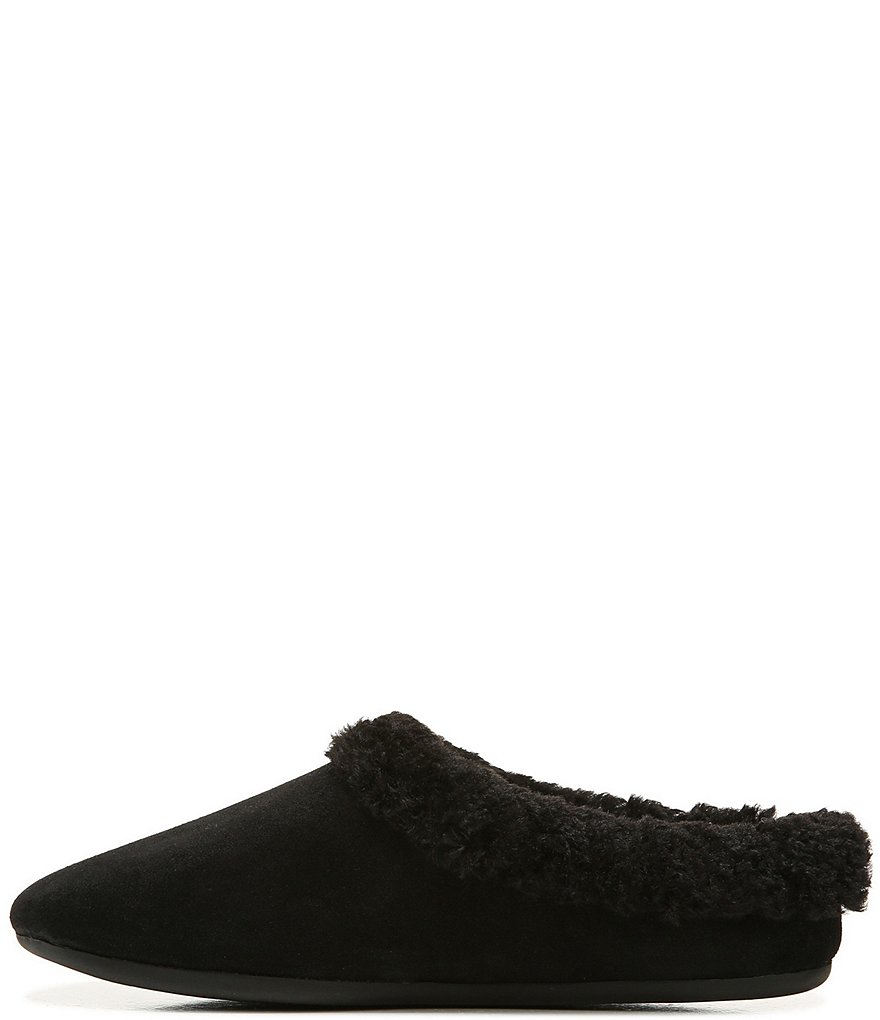 Zodiac Paloma Suede Faux Shearling Lined Slippers