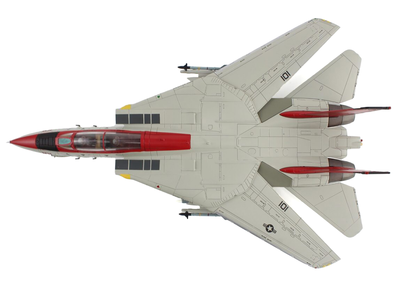 Grumman F-14B Tomcat Fighter Aircraft "VF-103 Jolly Rogers USS George Washington" (2000) United States Navy "Air Power Series" 1/72 Diecast Model by Hobby Master