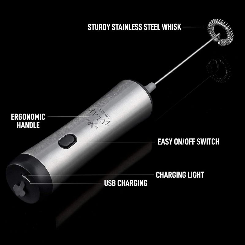 Zulay Kitchen Milk Frother Rechargeable