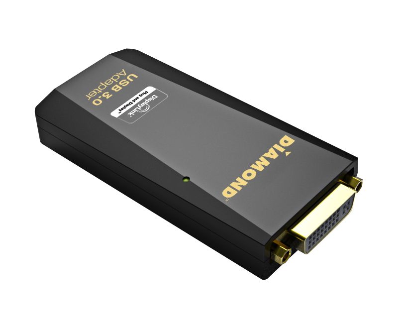 Diamond Multimedia USB 3.0 to VGA/DVI / HDMI Video Graphics Adapter up to 2048??1152 / 1920??1080 (BVU3500) - USB - 1 x DVI Video