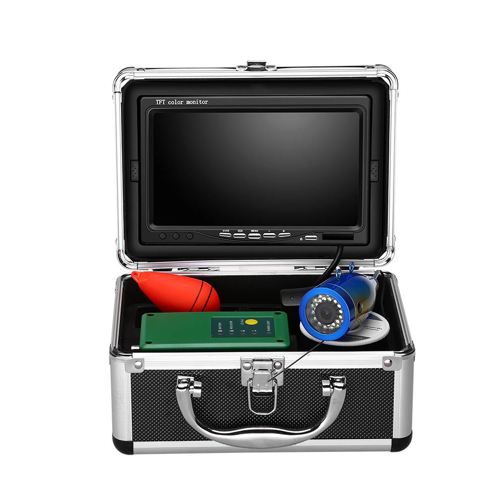 30M 7" Underwater Fishing Video Camera Fish Finder 1000TVL White Infrared LED