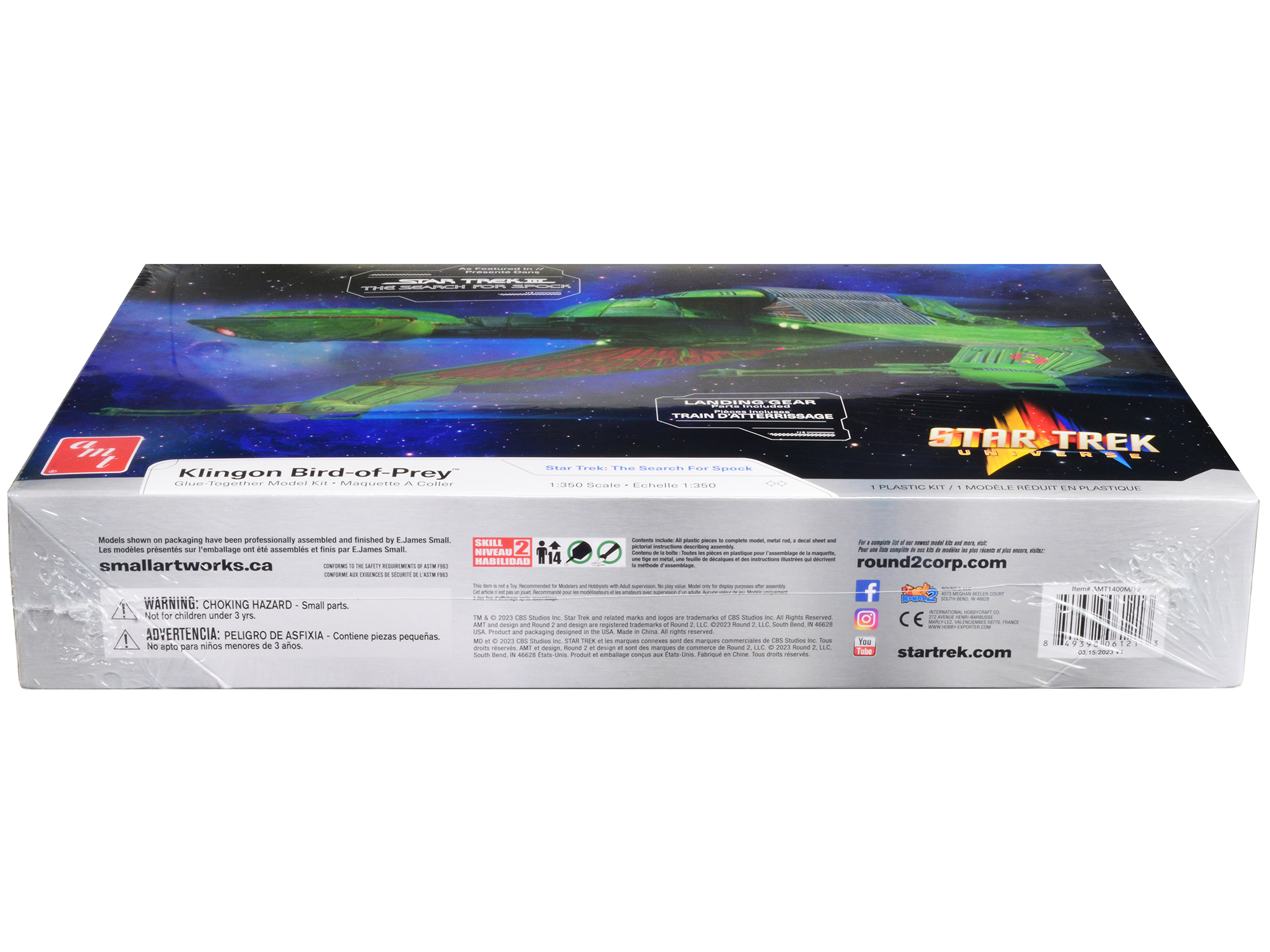 Skill 2 Model Kit U.S.S. Enterprise NCC-1701 Refit Starship "Star Trek" 1/537 Scale Model by AMT