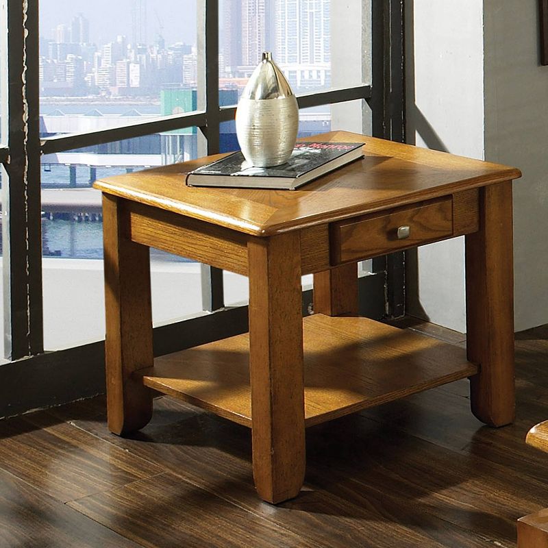 Nelson End Table Oak - Steve Silver