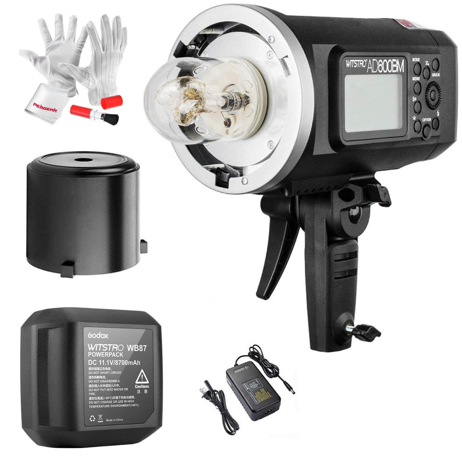 Godox AD600BM Bowens Mount 600Ws GN87 High Speed Sync Outdoor Flash Strobe Light with 2.4G Wireless X System, 8700mAh Battery to Provide 500 Full Power Flashes Recycle in 0.01-2.5 Second