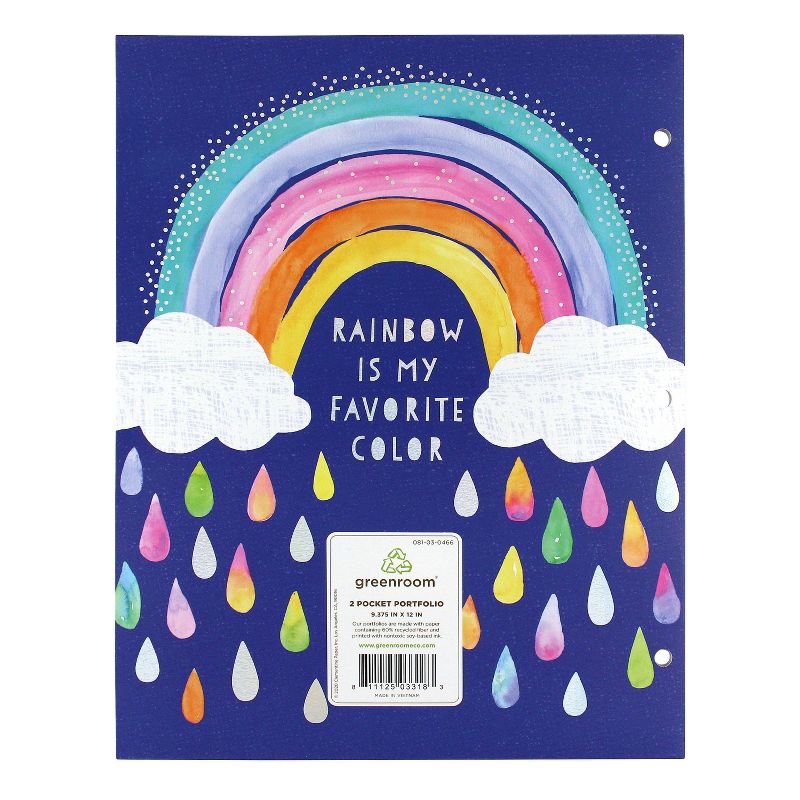 Portfolio 2 Pocket Rainbow Favorite Color - greenroom
