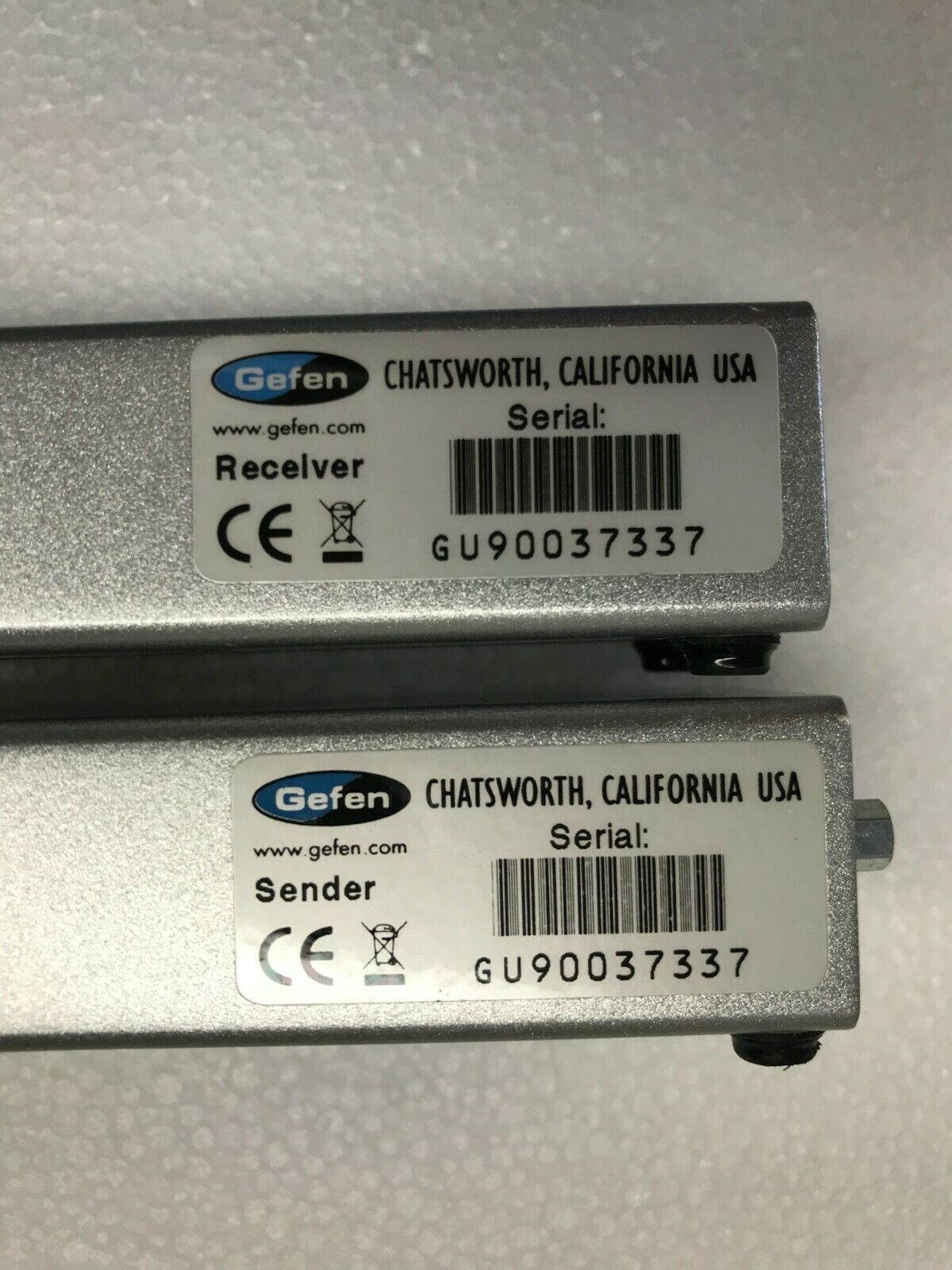 1 Set Gefen RS232 Serial Extender Sender With Receiver Complete Unit 30 D/M/B