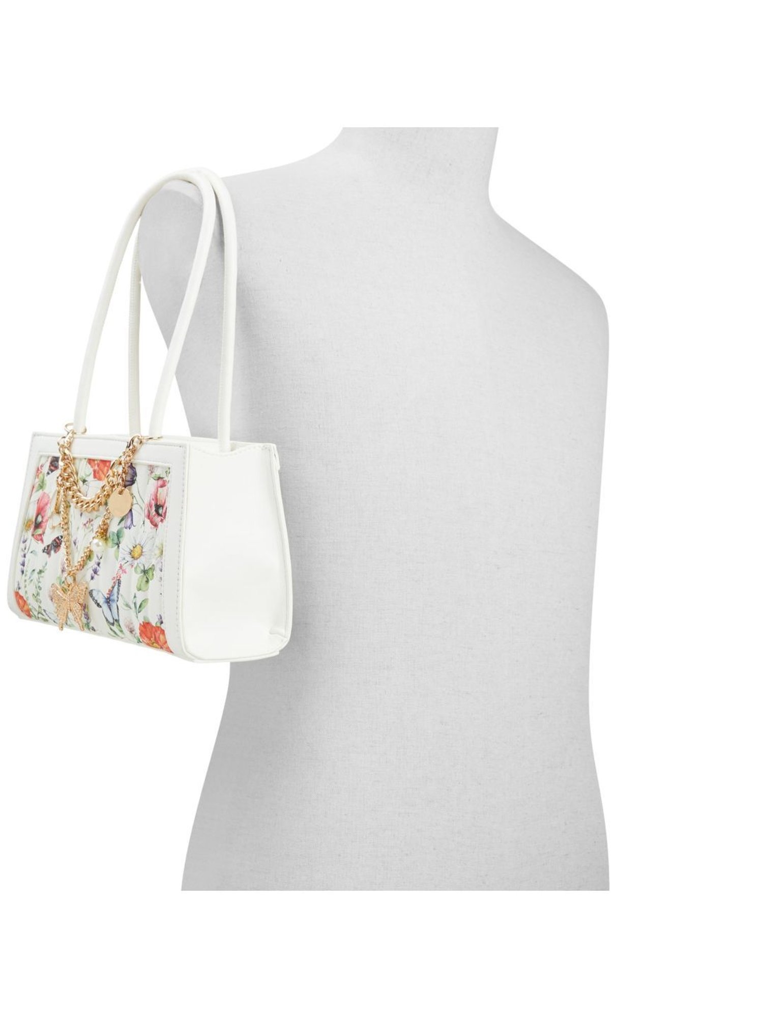 Call It Spring White Printed Shoulder Handbag