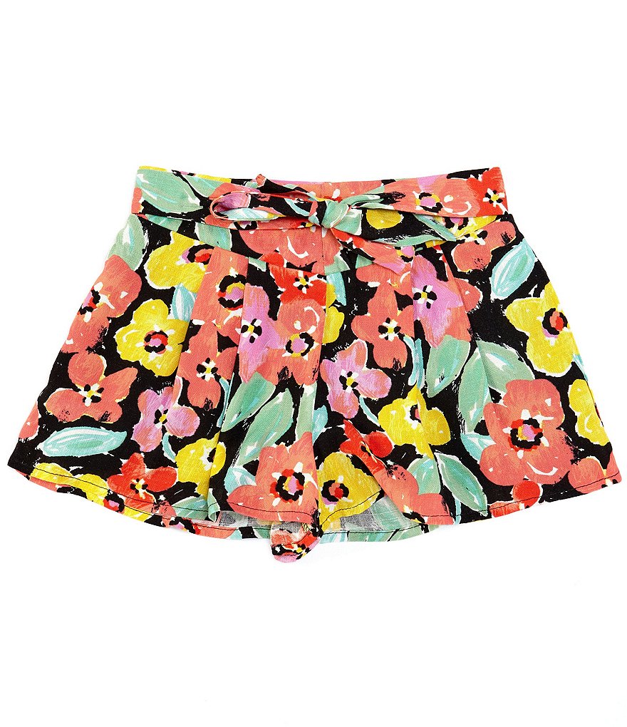 Hippie Girl Little Girls 4-6X Roll-Cuff Midi Denim Shorts