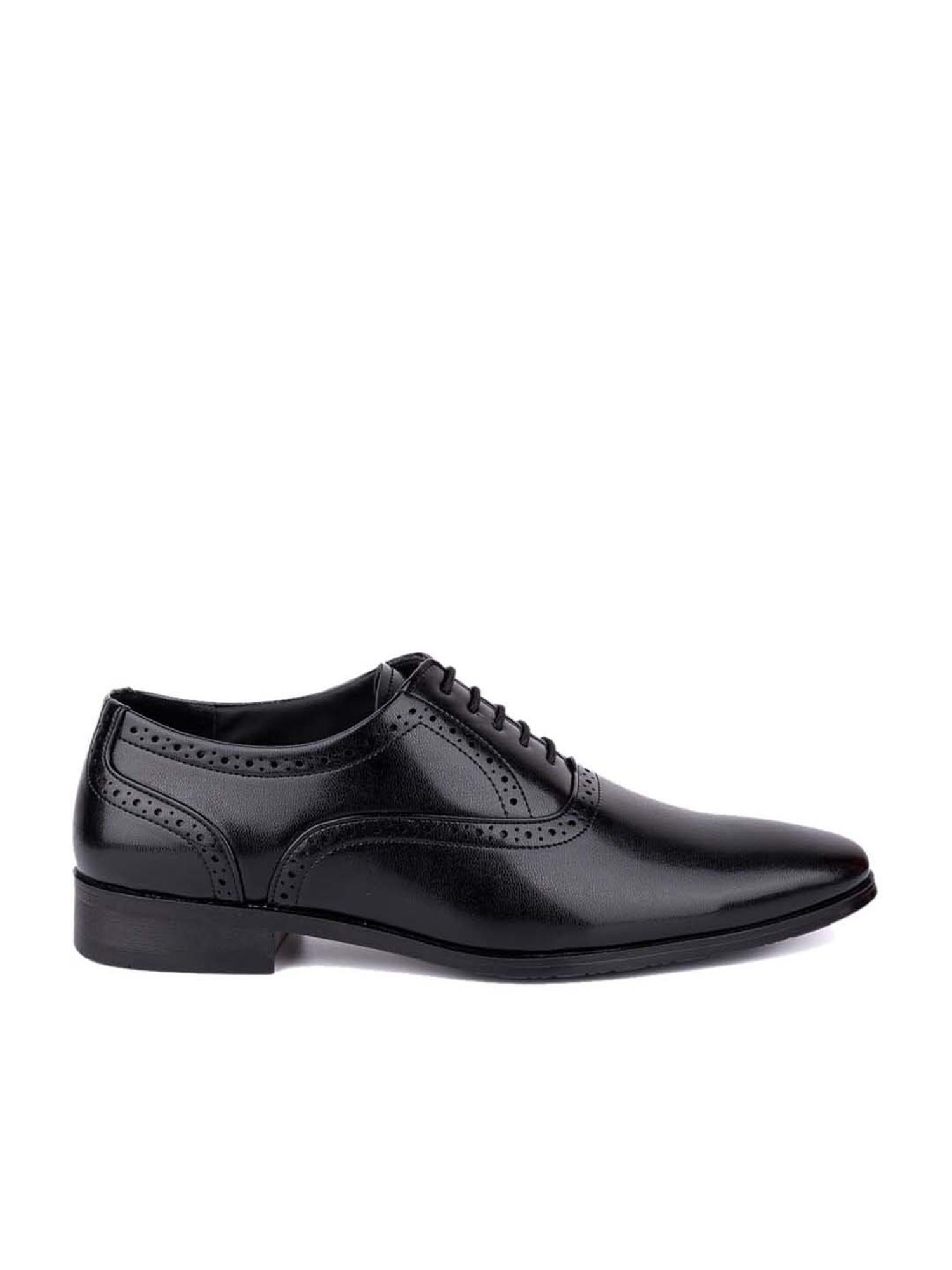 Hydes N Hues Men's Ink Black Oxford Shoes