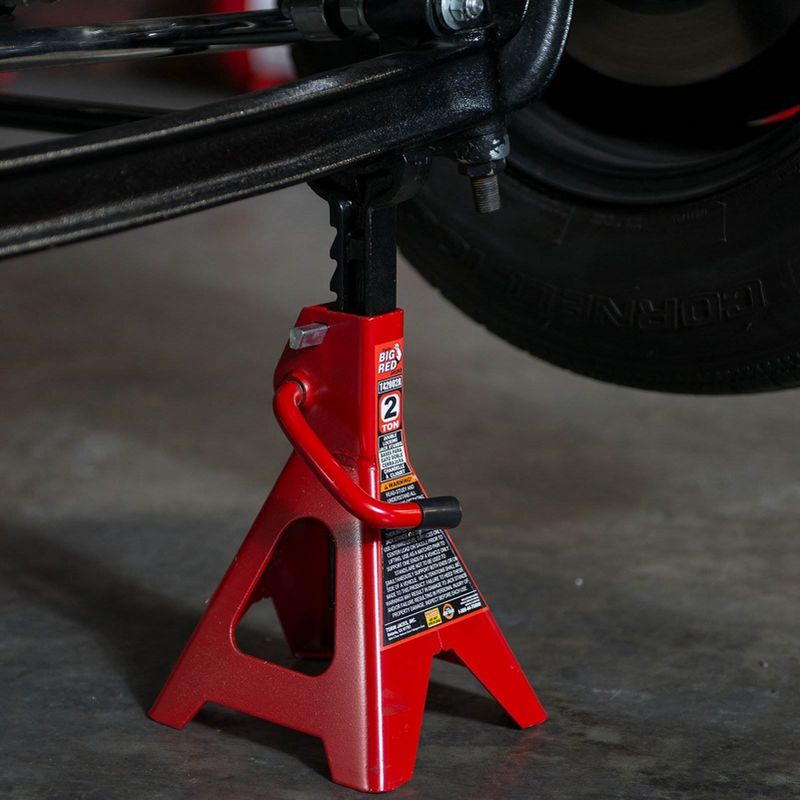 Torin Big Red 2 Ton Capacity Double Locking Vehicle Support Jack Stands (Pair)
