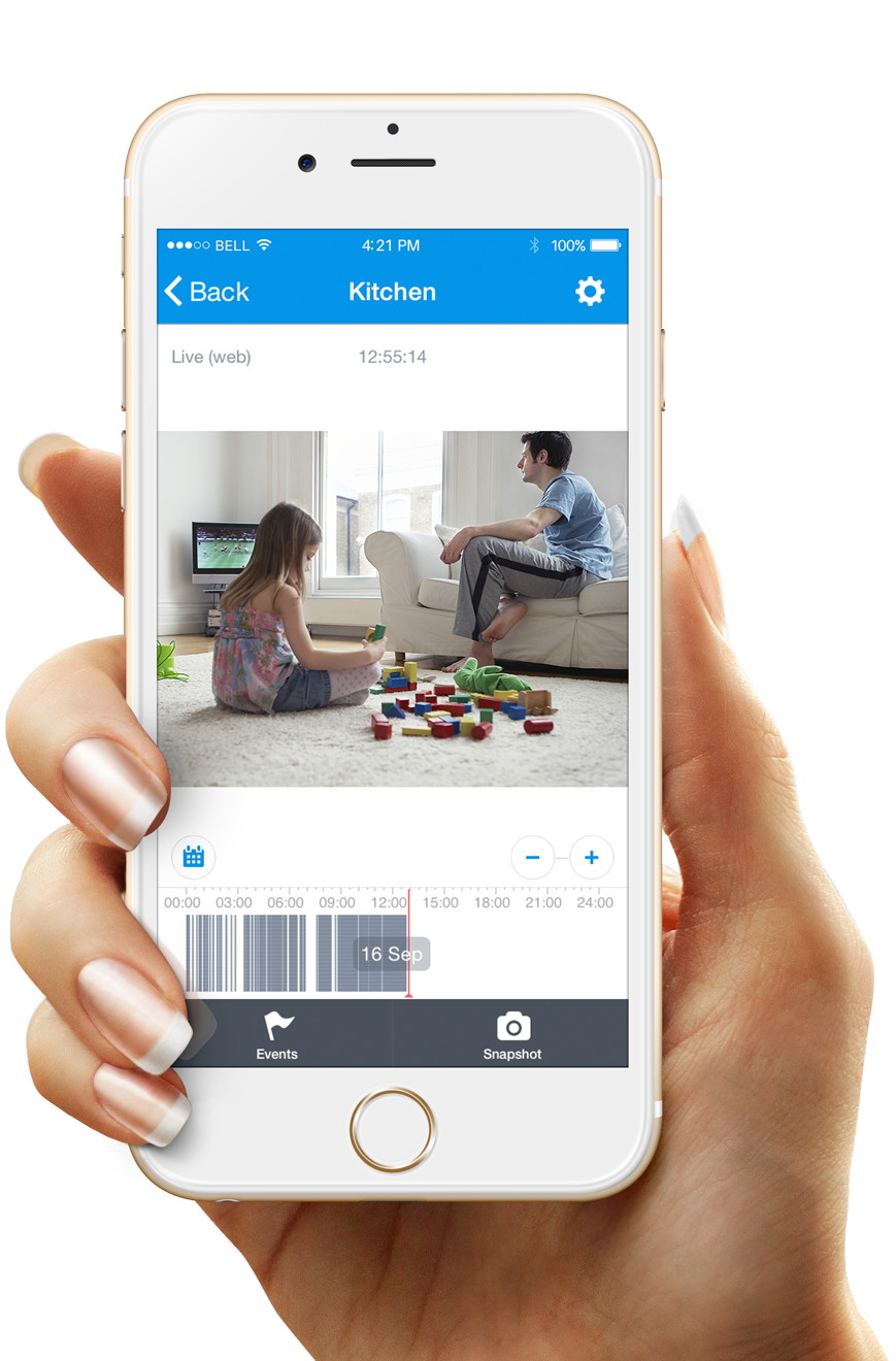 2 x Oco Smart HD Video Monitoring Security Camera with Night Vision, Two-Way Sound & Motion Detection &ndash; No more monthly fee (2-Pack)
