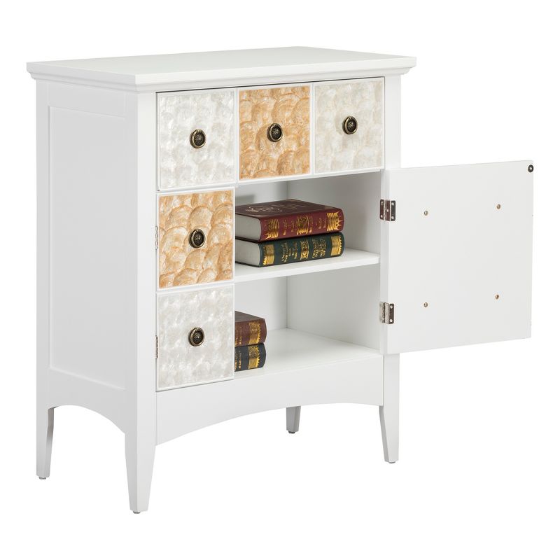 32" Durdle Accent Cabinet White - Elegant Home Fashions